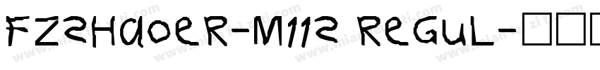FZShaoEr-M11S Regul字体转换